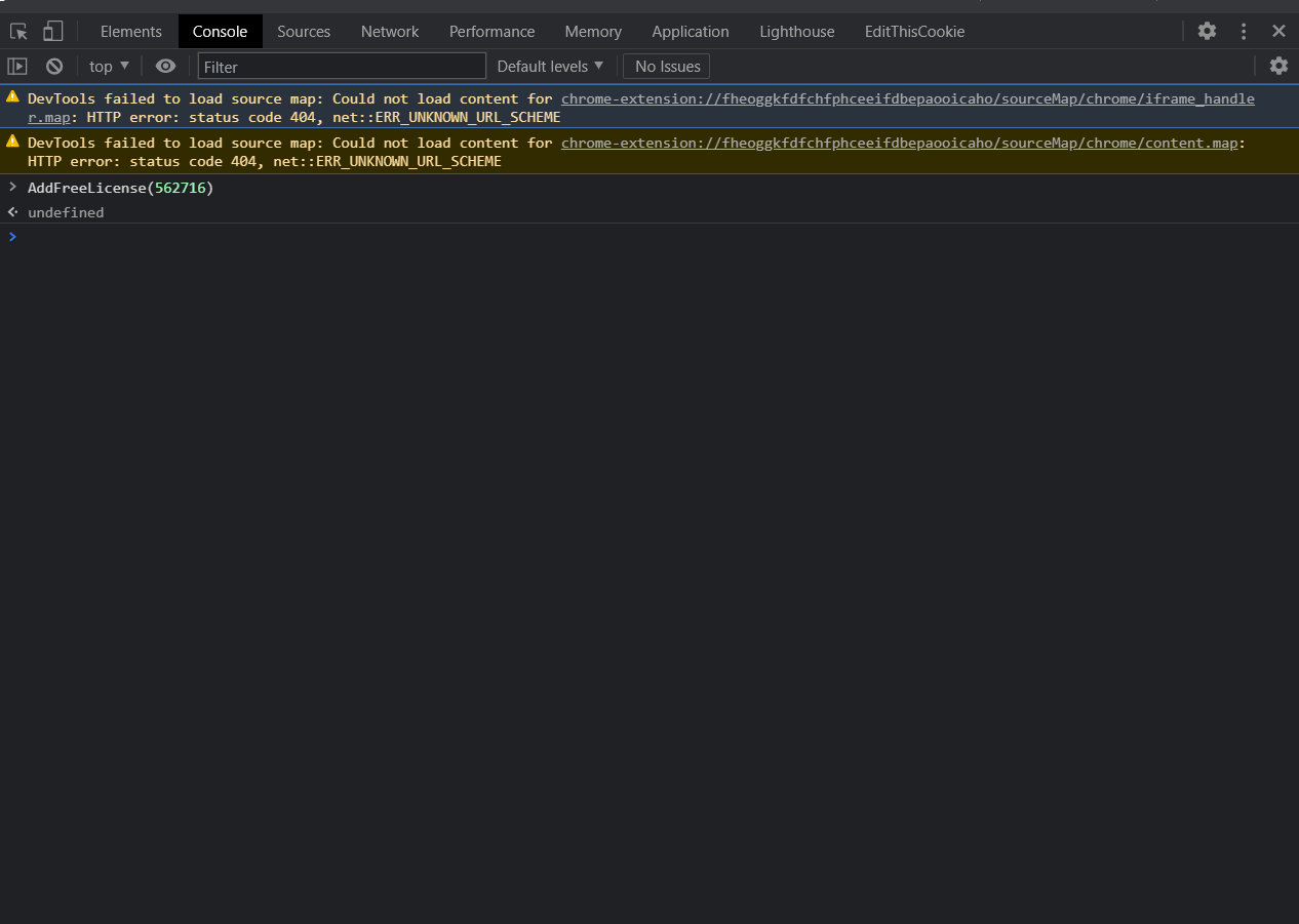 Horatio claiming console code